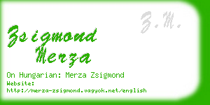 zsigmond merza business card